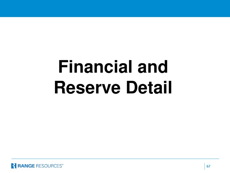 COMPANY PRESENTATION – Range Resources Corp – slide 66
