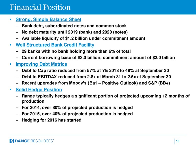 Company Presentation – Range Resources Corp – slide 9