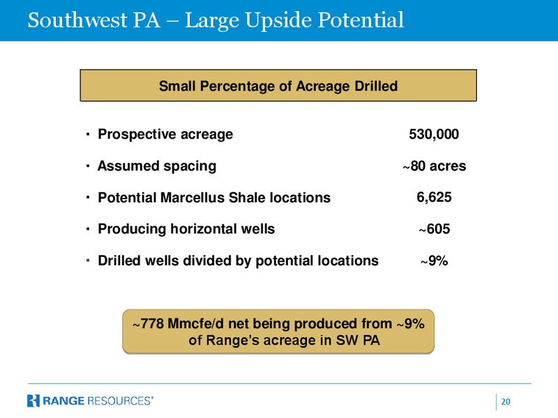 Company Presentation – Range Resources Corp – slide 19
