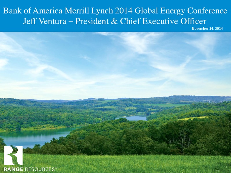 Bank of America website posting – Range Resources Corp – slide 1