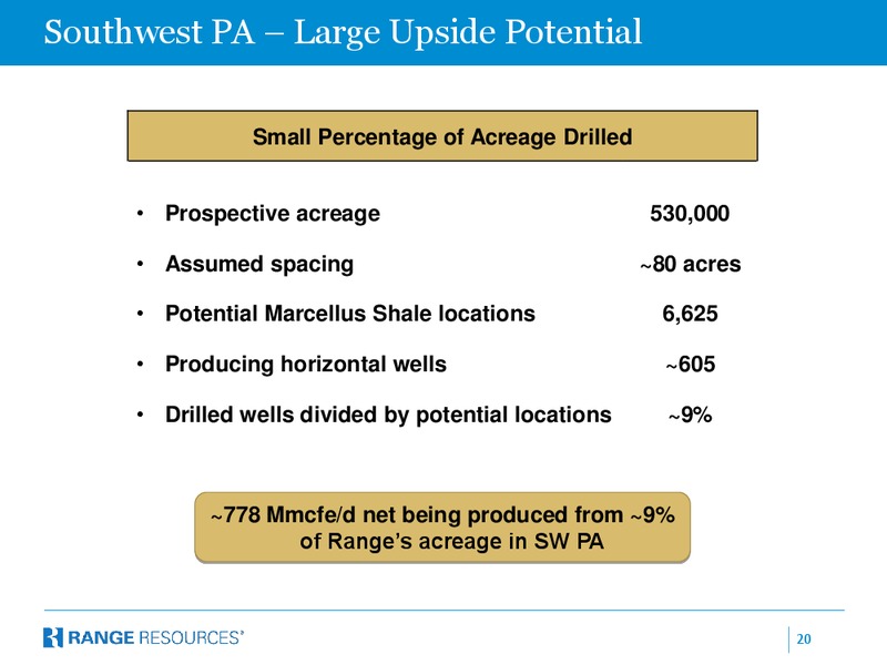 Company Presentation – Range Resources Corp – slide 19