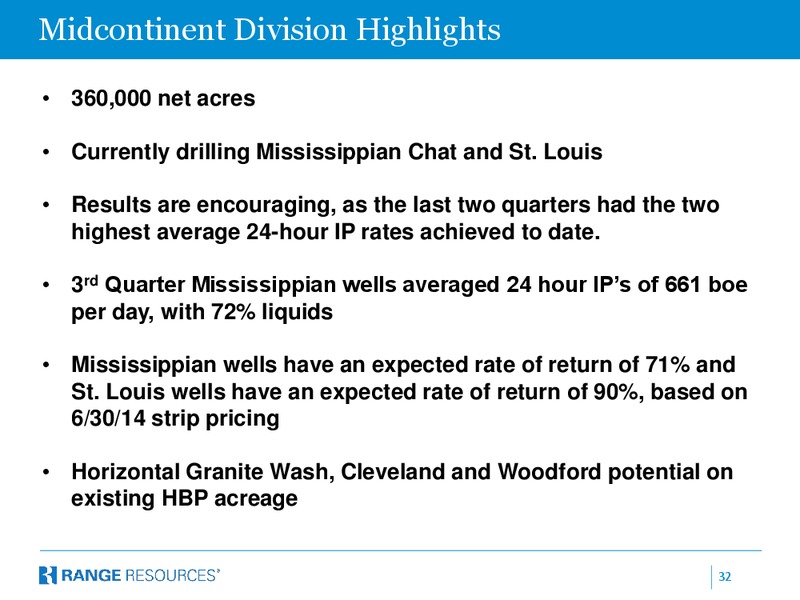 Company Presentation – Range Resources Corp – slide 31