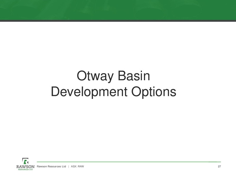 Investor Presentation – Rawson Resources Ltd. – slide 26