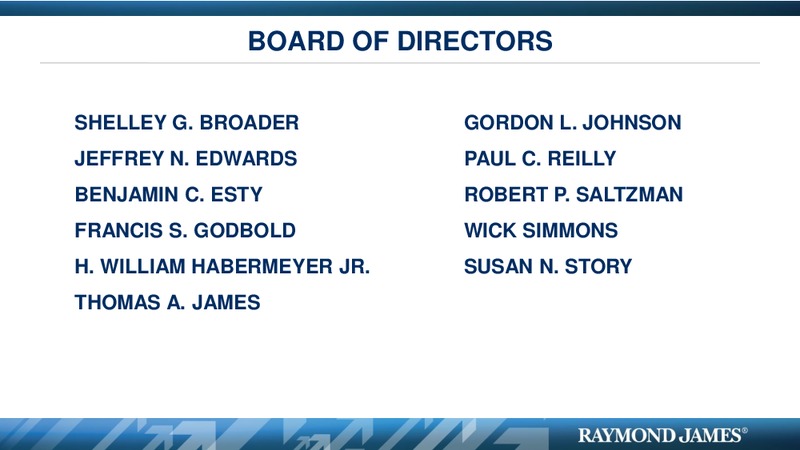 RJF SHAREHOLDERS MEETING – Raymond James – slide 5