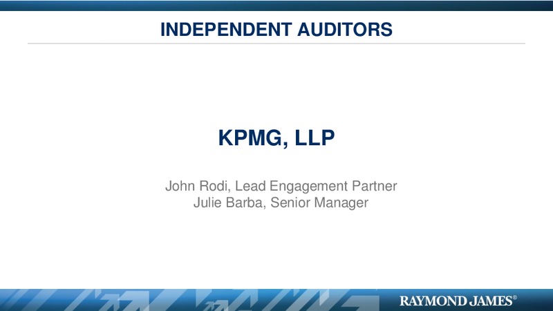 RJF SHAREHOLDERS MEETING – Raymond James – slide 6