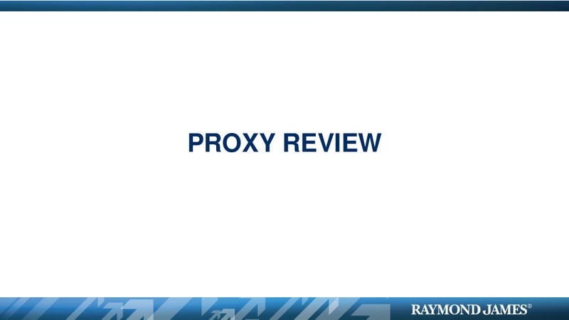 RJF SHAREHOLDERS MEETING – Raymond James – slide 9