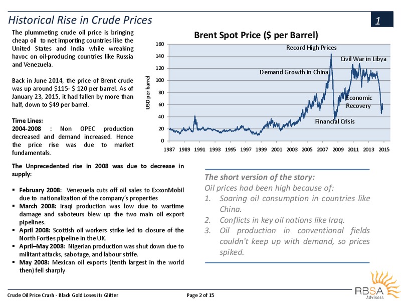 APRIL 2015 INVESTOR PRESENTATION – RBSA Advisory Pvt. Ltd. – slide 2