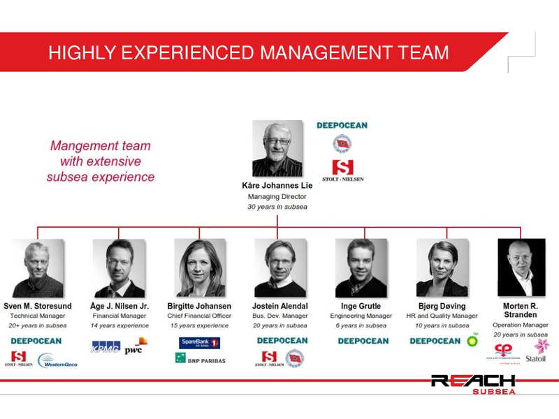 Q3 2013 RESULT – Reach Subsea – slide 7
