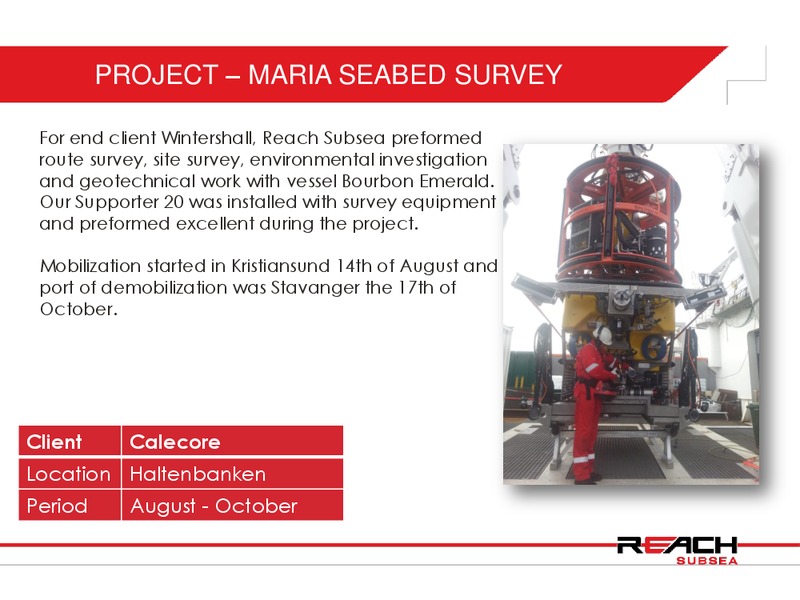 Q3 2013 RESULT – Reach Subsea – slide 13