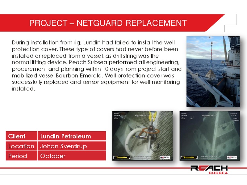 Q3 2013 RESULT – Reach Subsea – slide 14