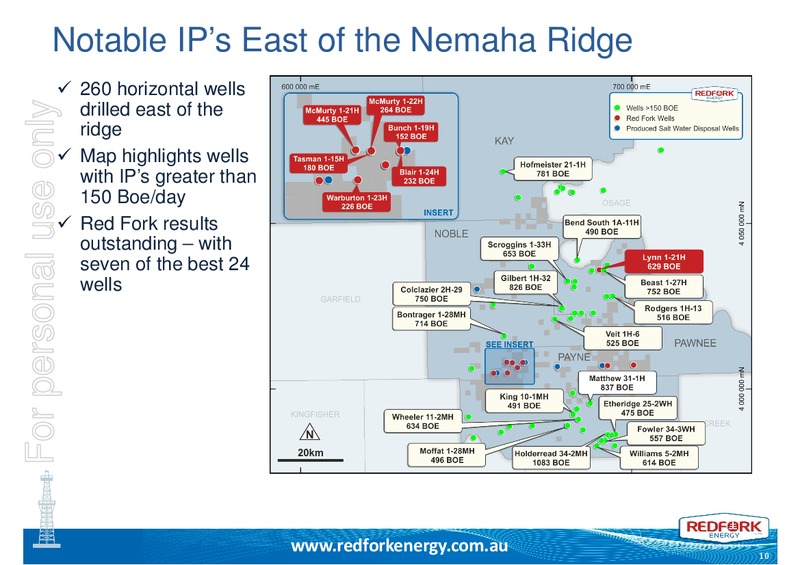 INVESTOR PRESENTATION – Redfork Energy – slide 9