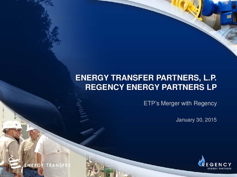 Investor Presentation – Regency Energy Partners Lp – slide 1