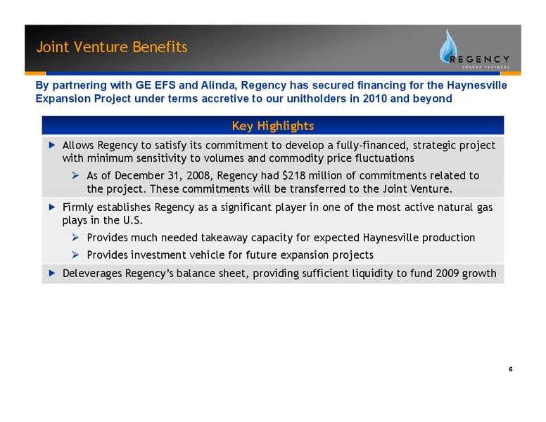 Q4 2009 EARNINGS RELEASE – Regency Energy Partners Lp – slide 6
