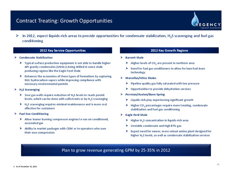 MARCH 2012 INVESTOR DAY – Regency Energy Partners Lp – slide 45