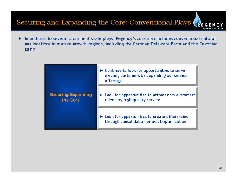 MARCH 2010 INVESTOR PRESENTATION – Regency Energy Partners Lp – slide 20