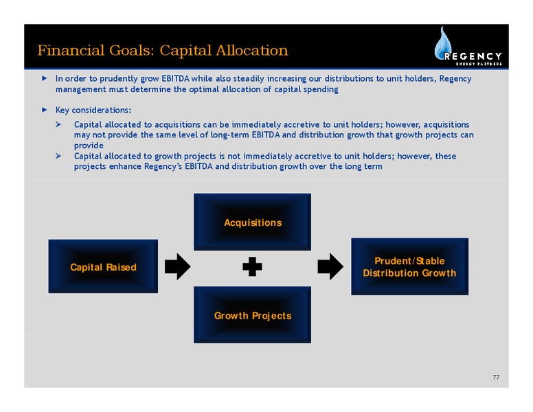 MARCH 2010 INVESTOR PRESENTATION – Regency Energy Partners Lp – slide 76