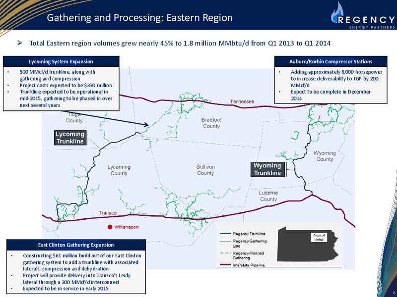 NAPTP MLP Conference – Regency Energy Partners Lp – slide 6