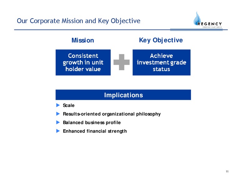 2008 MLP CONFERENCE – Regency Energy Partners Lp – slide 11