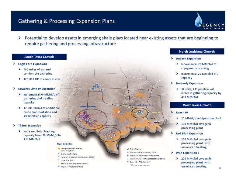 NAPTP MLP INVESTOR CONFERENCE – Regency Energy Partners Lp – slide 10