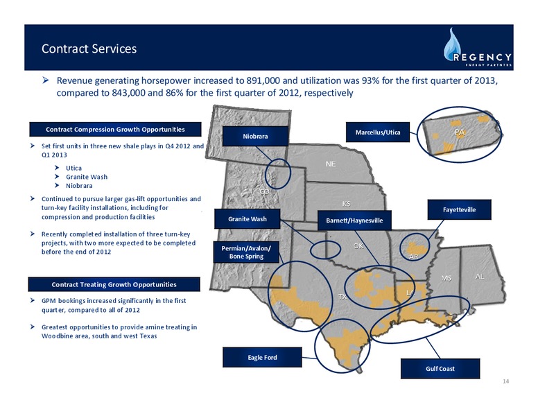 NAPTP MLP INVESTOR CONFERENCE – Regency Energy Partners Lp – slide 13