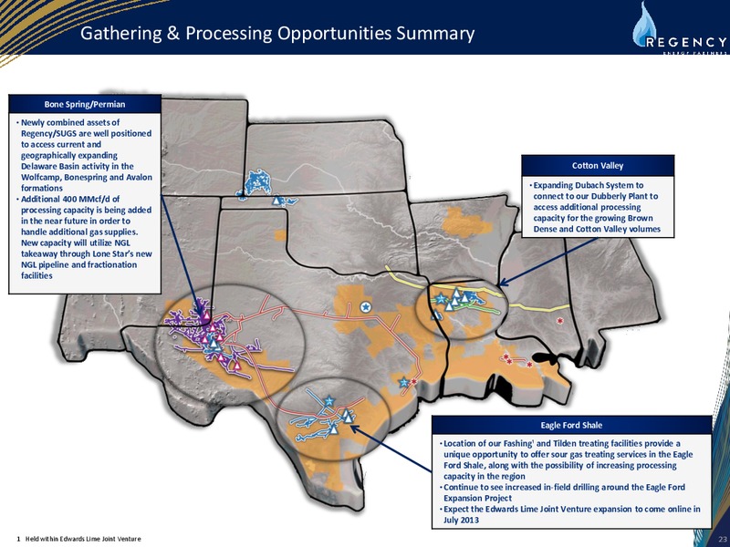 JUNE 2013 INVESTOR DAY – Regency Energy Partners Lp – slide 23