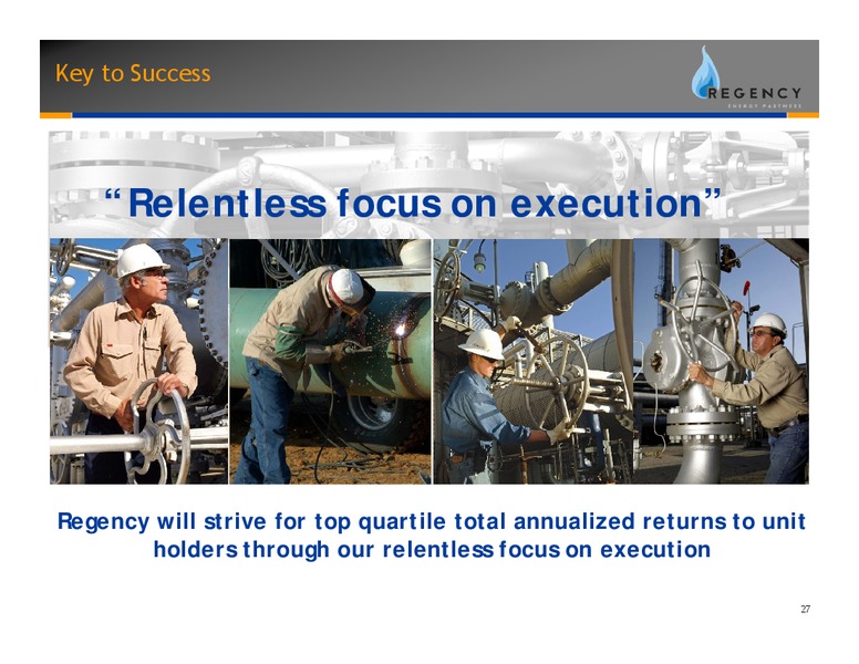 JUNE 2008 INVESTOR DAY PRESENTATION – Regency Energy Partners Lp – slide 27