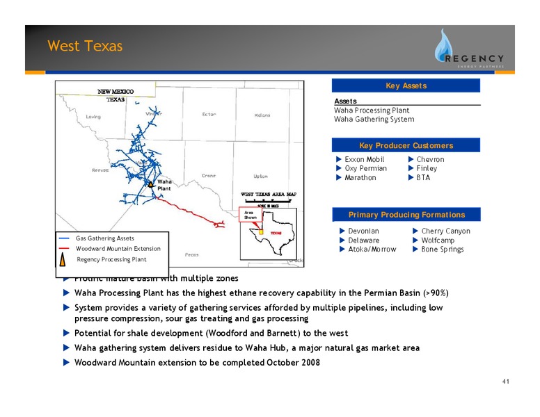 JUNE 2008 INVESTOR DAY PRESENTATION – Regency Energy Partners Lp – slide 41