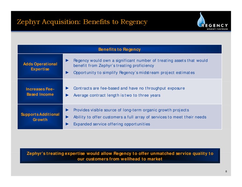 Q2 2010 EARNINGS CALL – Regency Energy Partners Lp – slide 7