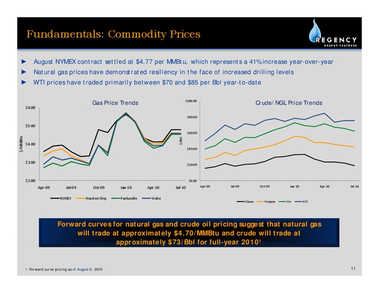 Q2 2010 EARNINGS CALL – Regency Energy Partners Lp – slide 10