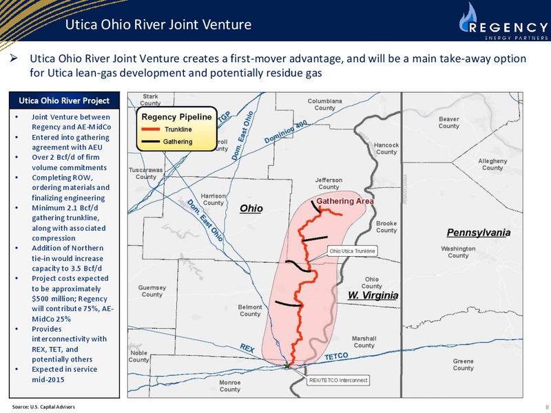 CITI MLP Midstream Infrastructure Conference August 20 2014 – Regency Energy Partners Lp – slide 8