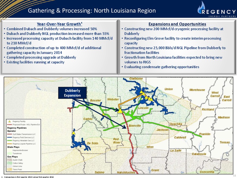 Citi MLP Midstream Infrastructure Conference – Regency Energy Partners Lp – slide 11