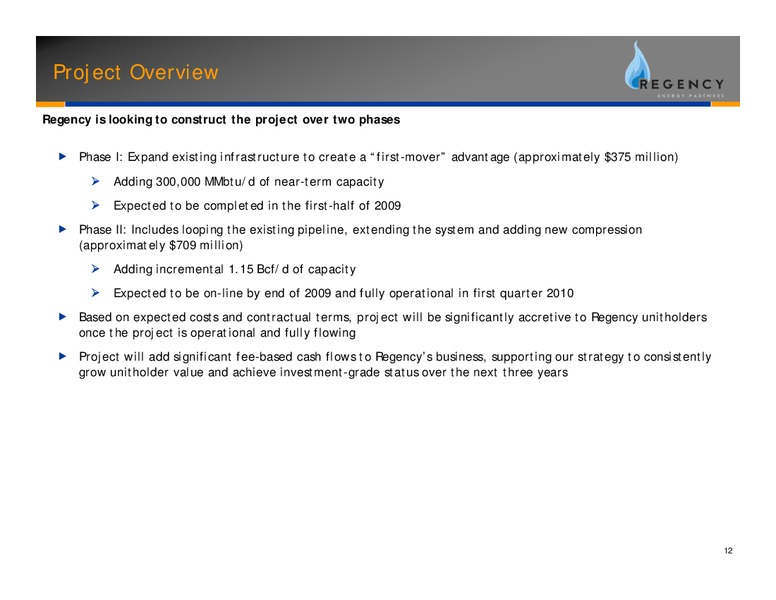 UBS MLP CONFERENCE – Regency Energy Partners Lp – slide 13