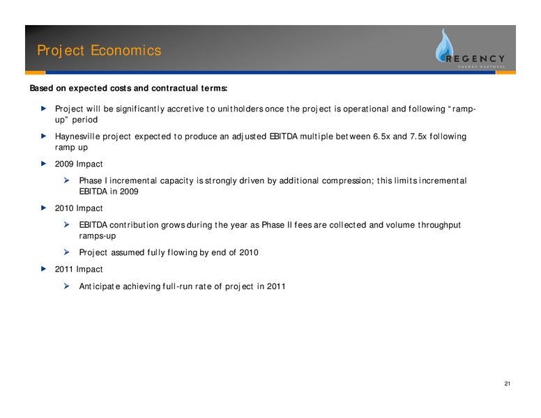 UBS MLP CONFERENCE – Regency Energy Partners Lp – slide 22