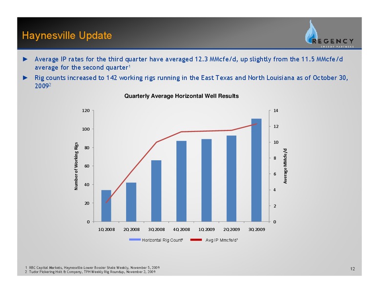 Q3 2009 EARNINGS  CALL – Regency Energy Partners Lp – slide 11