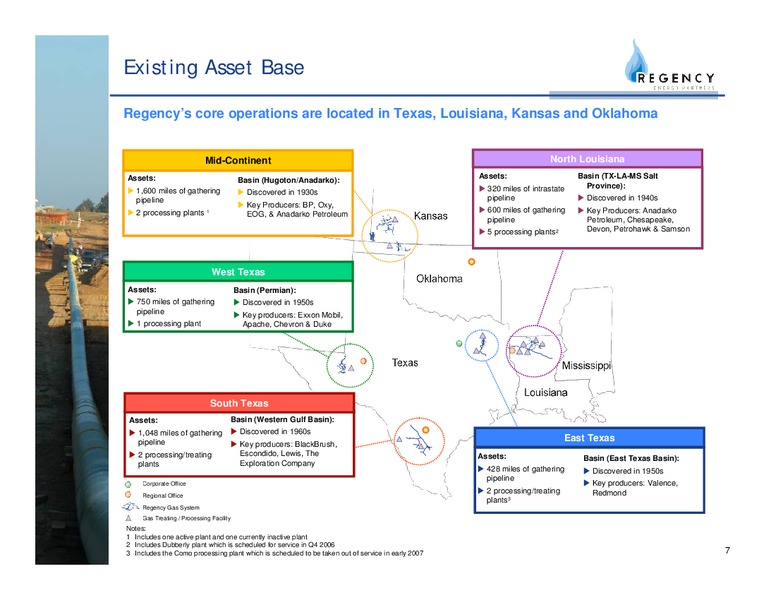 RBC CAPITAL MARKETS MLP CONFERENCE – Regency Energy Partners Lp – slide 7