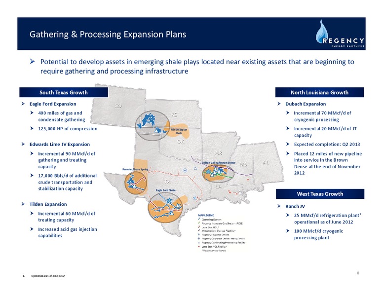 WELLS FARGO SECURITIES PIPELINE MLP & ENERGY SYMPOSIUM – Regency Energy Partners Lp – slide 7