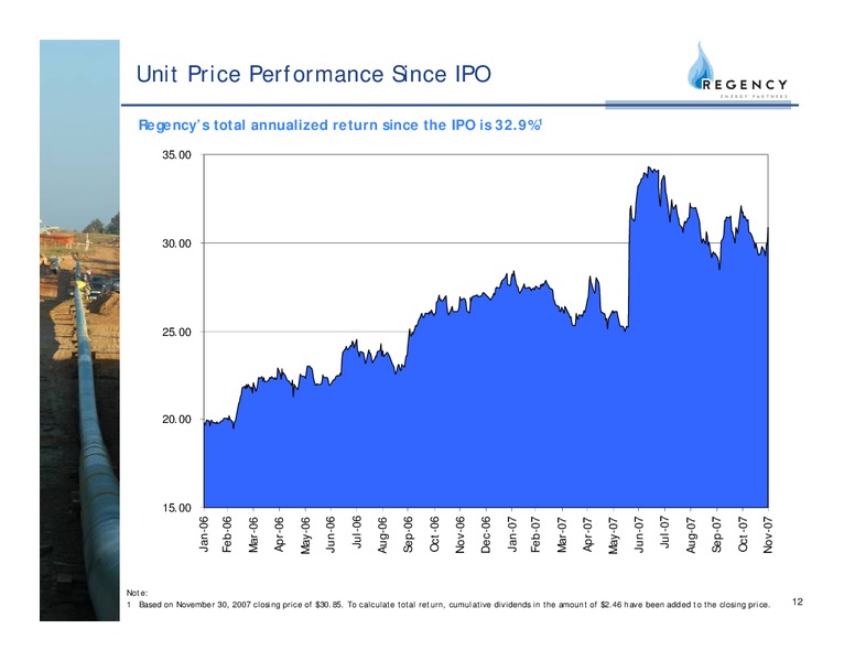 WACHOVIA CAPITAL MARKETS 2007 MLP & PIPELINE SYMPOSIUM – Regency Energy Partners Lp – slide 12