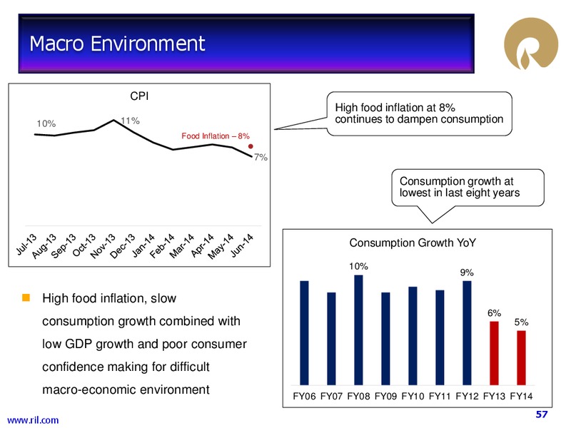 1 Q FY 2014 15 FINANCIAL RESULTS – Reliance Industries Limited – slide 56
