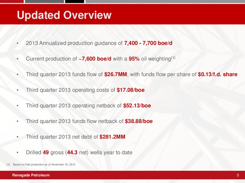 Corporate Preesentation – Renegade Petroleum Ltd. – slide 4