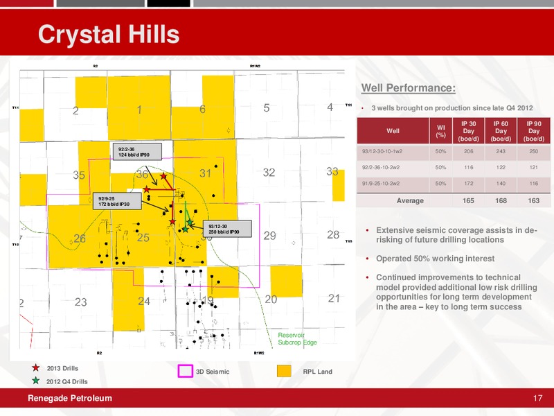 Corporate Presentation – Renegade Petroleum Ltd. – slide 16