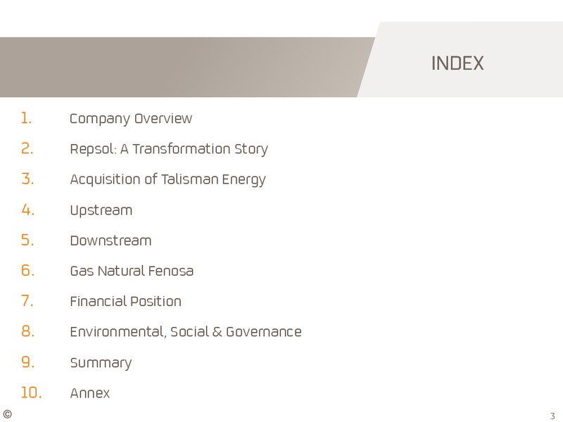 March 2015 INVESTOR UPDATE – Repsol S.A. – slide 2