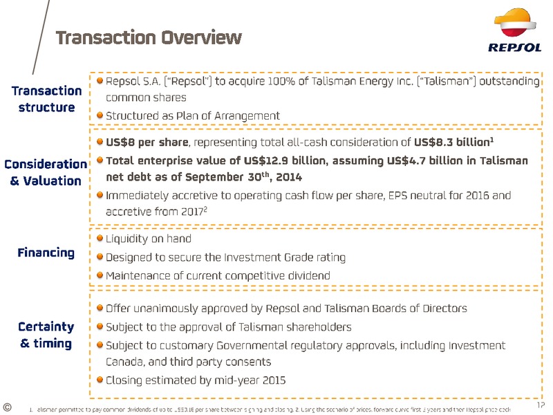 April 2015 Investor Update – Repsol S.A. – slide 8