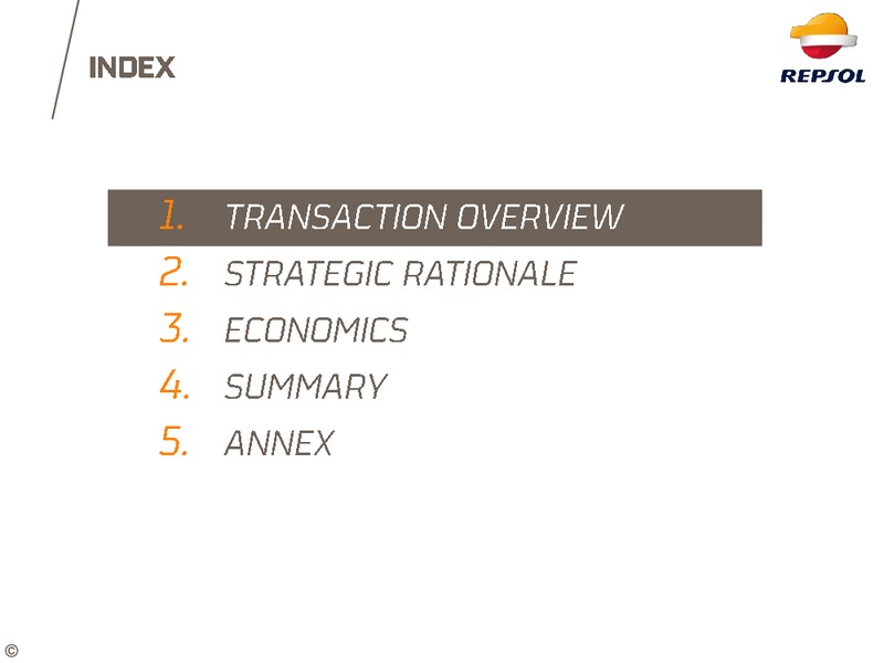 ACQUISITION OF TALISMAN ENERGY – Repsol S.A. – slide 2
