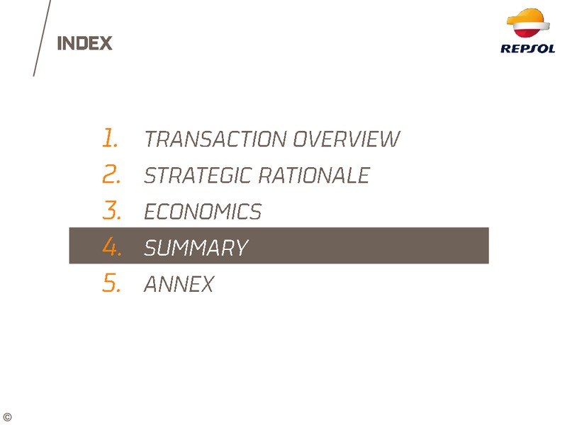 ACQUISITION OF TALISMAN ENERGY – Repsol S.A. – slide 21