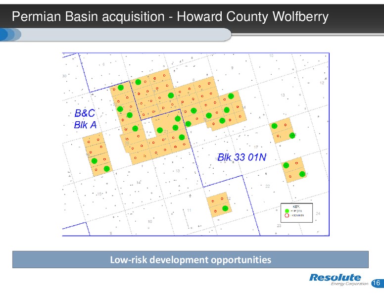 INVESTOR PRESENTATION – Resolute Energy Corp – slide 15