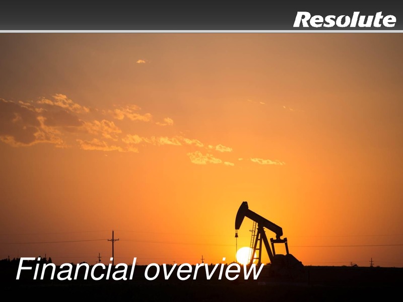 INVESTOR PRESENTATION – Resolute Energy Corp – slide 44