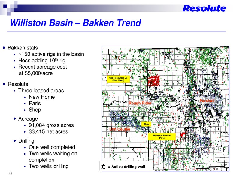 INVESTOR PRESENTATION – Resolute Energy Corp – slide 22
