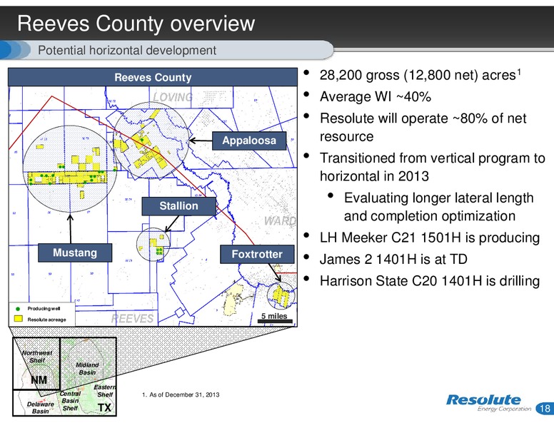 INVESTOR PRESENTATION – Resolute Energy Corp – slide 17