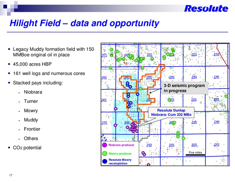 INVESTOR PRESENTATION – Resolute Energy Corp – slide 16