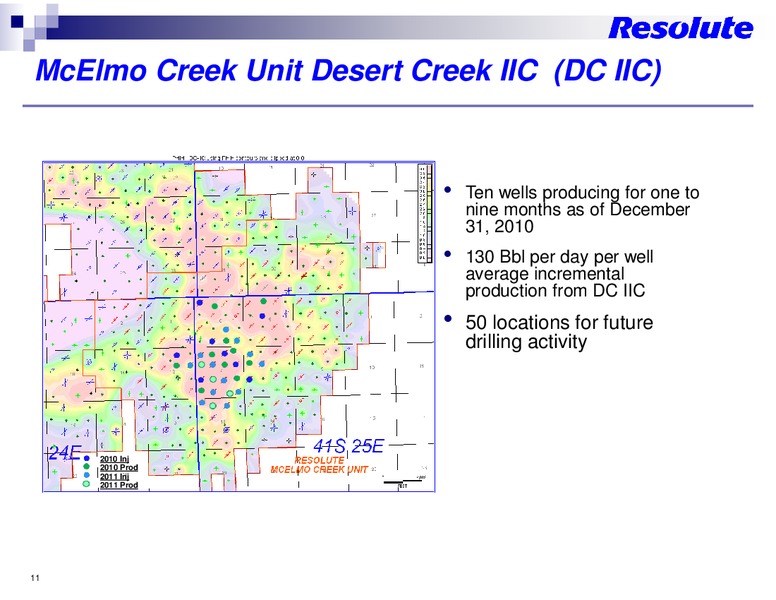 APRIL 2011 INVESTOR PRESENTATION – Resolute Energy Corp – slide 10